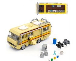 Camper Bouwstenen Set – DIY RV Model – Creatieve Bouwervaring met Accessoires – Educatief Speelgoed voor Kinderen & Volwassenen