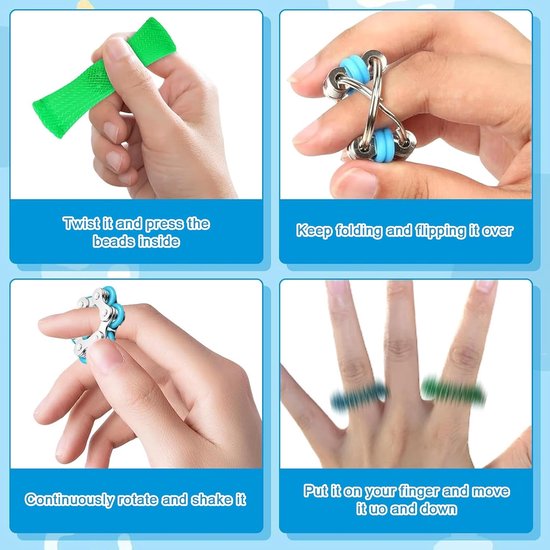 Tangle Junior Fuzzies - Fluweelzacht Sensorisch Speelgoed voor Tactiele Stimulatie