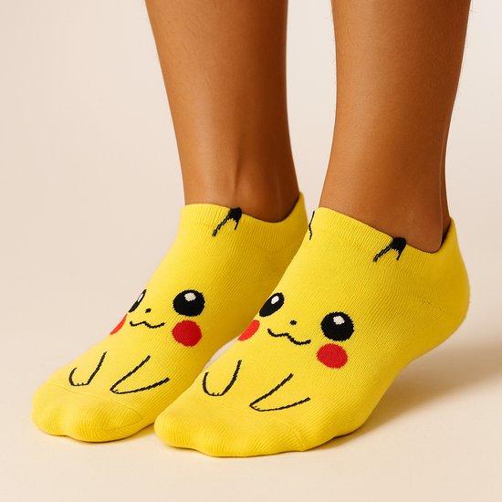 Pokemon Sokken - Pokemon - Pikachu - Sokken - One Size - Kindersokken - Enkelsokken