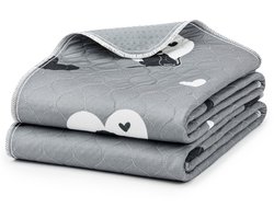 lionto herbruikbare puppy pads, wasbaar & antislip, 2-pack 61x46 cm