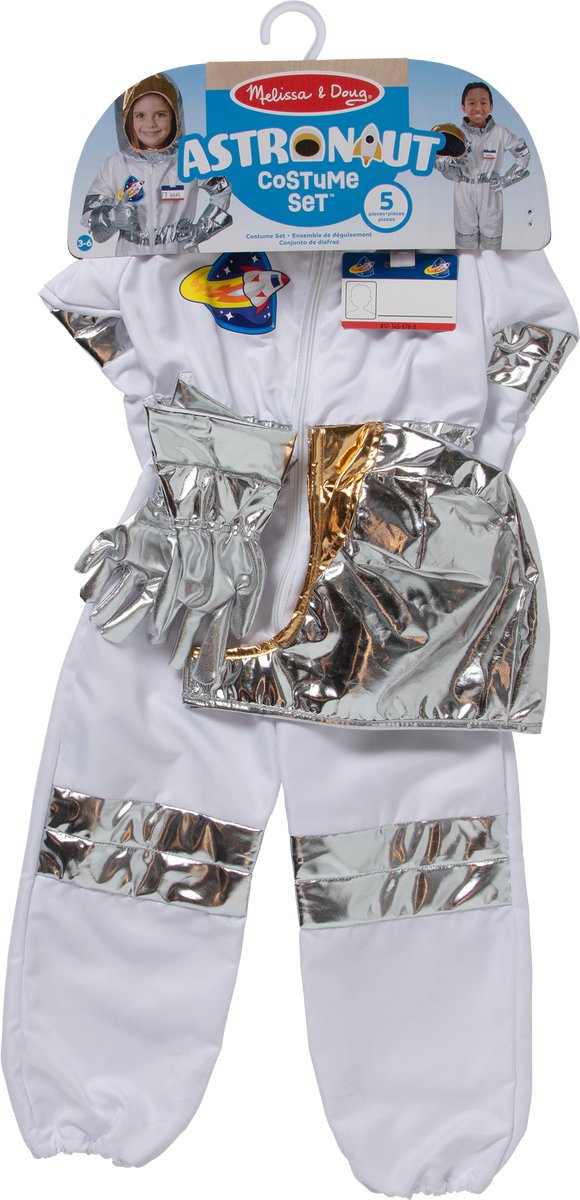 Melissa & Doug – Verkleedset Astronaut - inclusief helm en handschoen