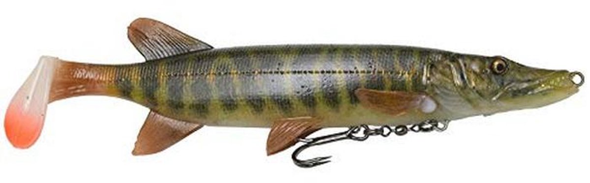4D Snoek Shad 20cm - Diepduikende Rubbervis voor Hengelsport