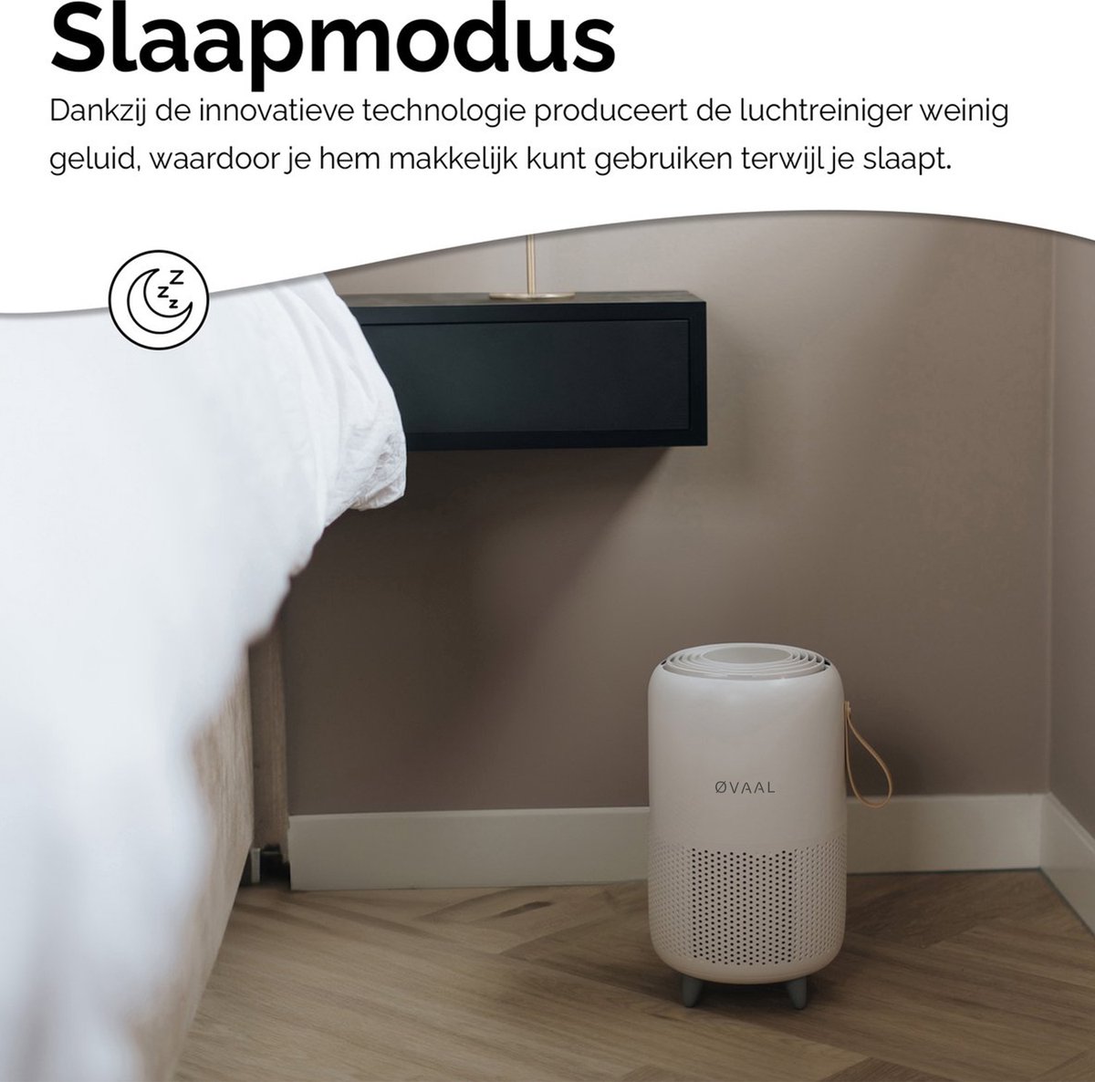 Øvaal Luchtreiniger - Air Purifier - met vervangbaar HEPA13 Filter + koolstoffilter - 250 m³/u - Helpt tegen stof, huisstofmijt, hooikoorts en allergie - Slaapstand en Automatische Stand - Luchtkwaliteit Indicator — afbeelding 7