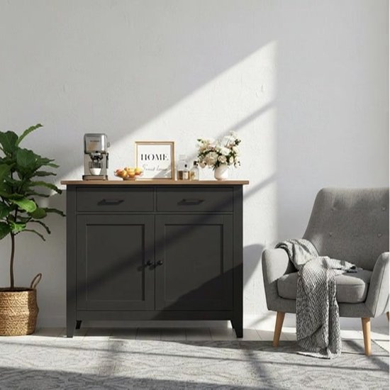 Bealife keukenkast Kist met 2 lades en 2 deuren Keukenbuffet Keukenbuffet Bealife keukenkast Kist met 2 lades en 2 deuren Keukenbuffet Keukenbuffet