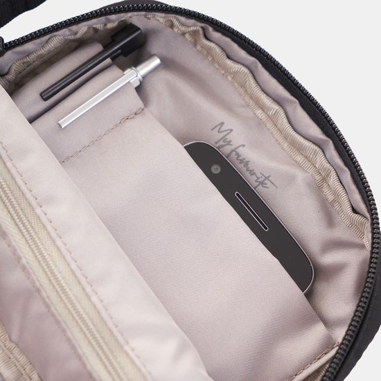 Hedgren RUSH – Mini sac bandoulière vertical avec protection RFID – Déperlant – Léger – Noir