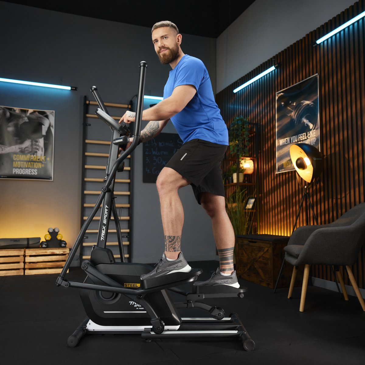 Trex Sport TX-700CT Steel- Crosstrainer - Magnetisch - 14 kg - afbeelding 2