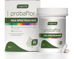 Nupure Probaflor MAX SPEKTRUM N95 - biotica supplementen mix met maar liefst 95 unieke bacteriestammen - 80 capsules