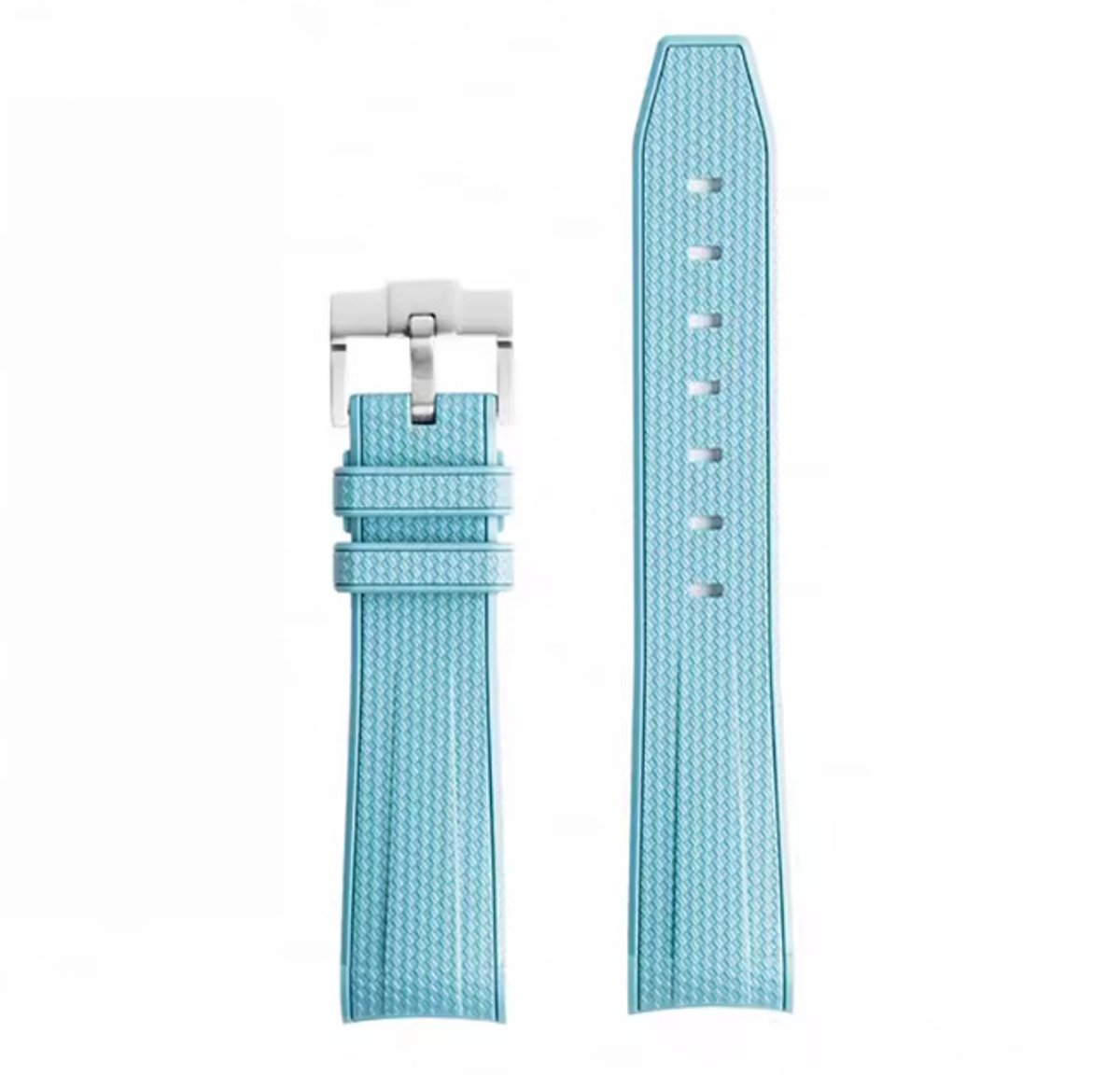 Actie4you® - Horlogeband Geschikt voor Omega MoonSwatch - Swatch - Rolex - SEIKO - Speedmaster - Rubberen horlogeband met perfecte pasvorm - 20mm - Licht Blauw