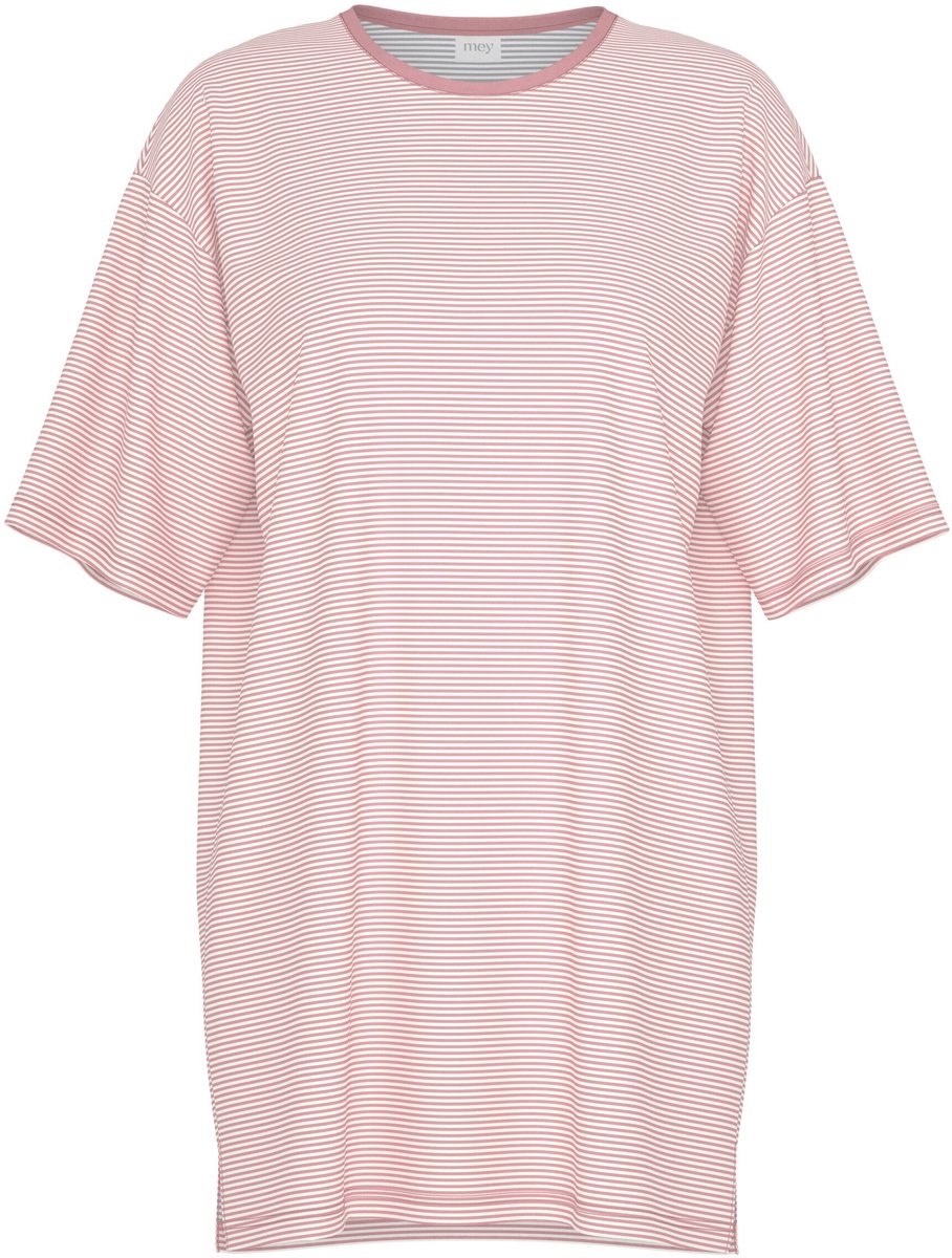 Mey Damen Bigshirt Serie Simple Stripes Bridal Rose
