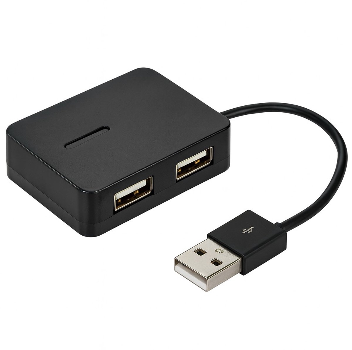 USB hub - 2.0 - Busgevoed - Zwart - Allteq