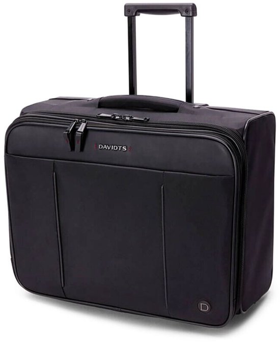 Davidt's Luxe Pilotenkoffer - Business Trolley - Zakelijke Handbagage - Laptop Trolley 17 inch - Piloten Koffer Zakelijk