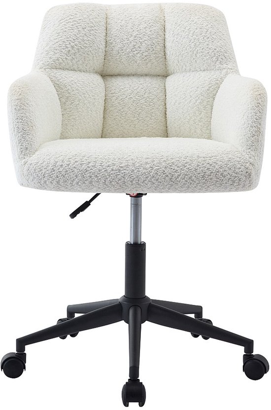 PASCAL MORABITO Bureaustoel - Bouclé - Wit en zwart - PASCAL - €117,18