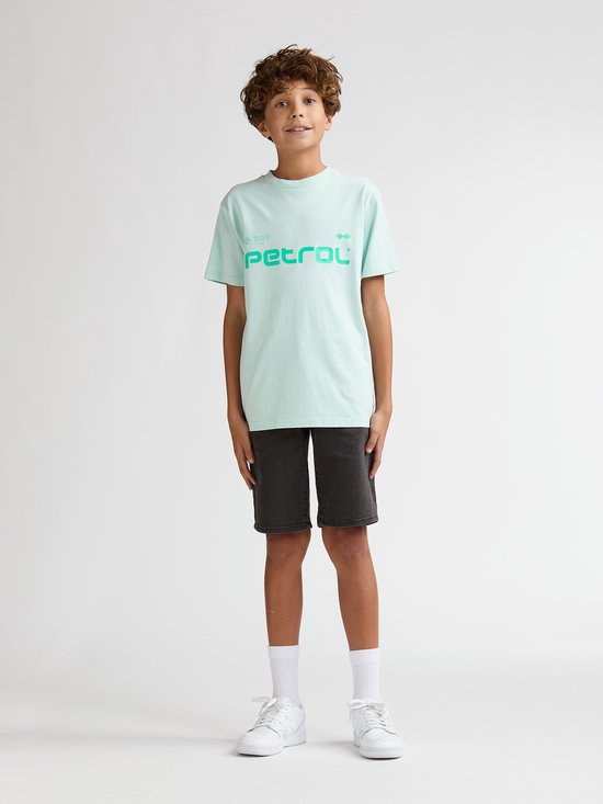 Petrol Industries - Jongens T-shirt met rugprint Viento - Groen - Maat 164