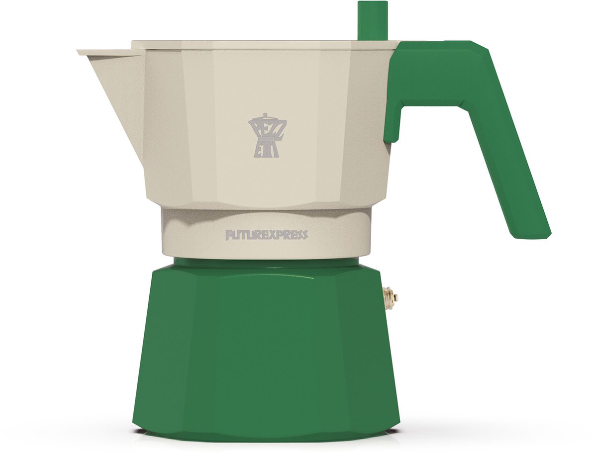 Italiaans koffiezetapparaat - PEZZETTI - FUTUREXPRESS - Aluminium - 3 kopjes - Groen