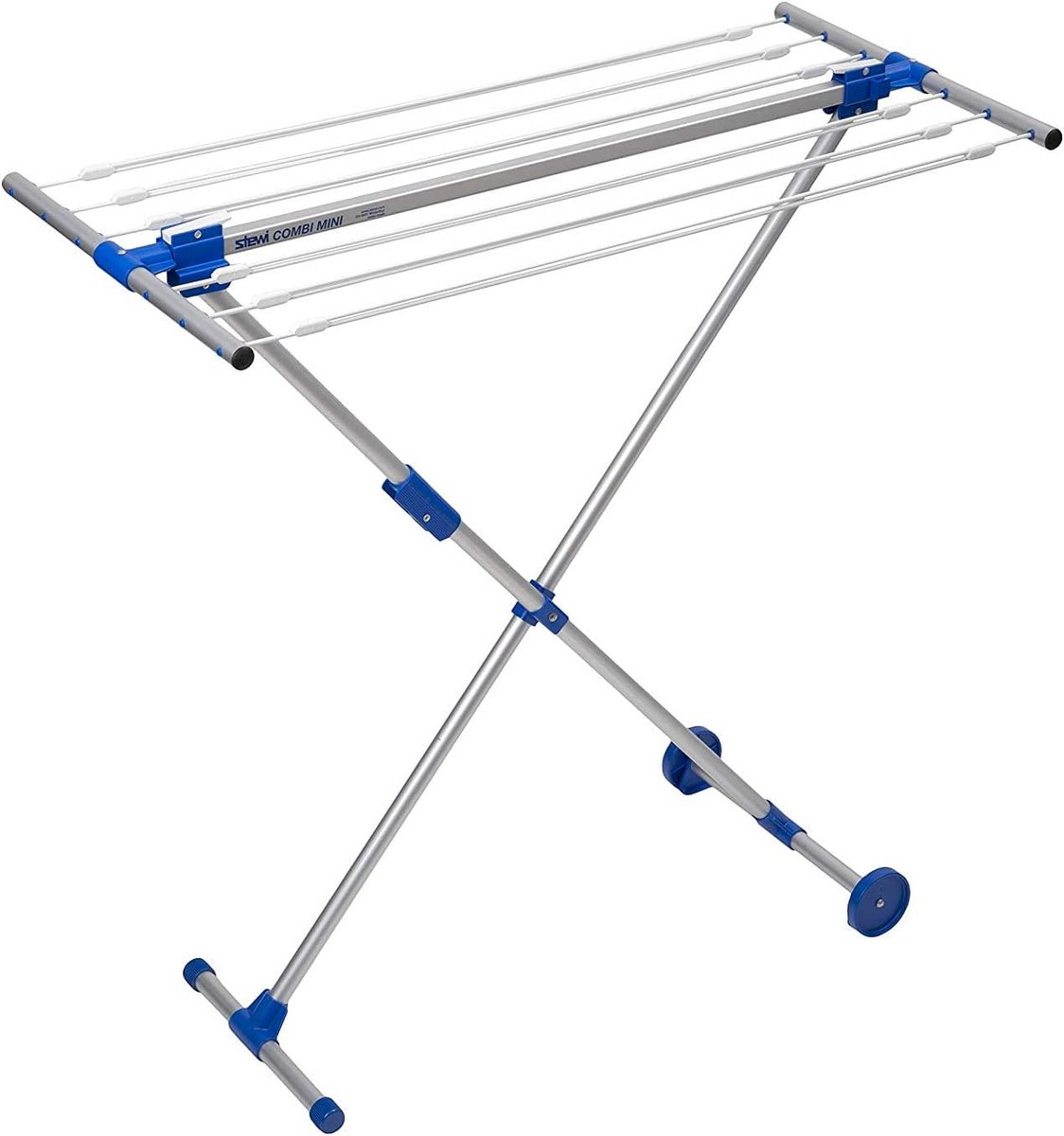 Inklapbare Mini Wasdroogrek - Uitschuifbaar & Verrijdbaar - Aluminium