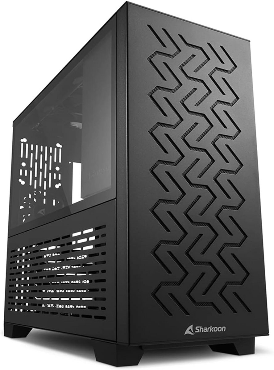 Compacte Micro-ATX PC Behuizing met Gehard Glazen Zijpaneel en Uitstekende Koeling