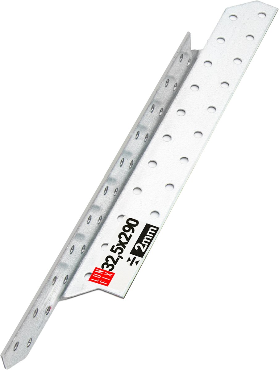 LUN FIX - Sparrenpfettenanker - Verzinkt - 32x290mm - Schwerlast-Winkelverbinder - Balkenverbinder