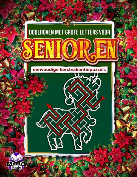 Doolhoven met grote letters voor senioren - cover