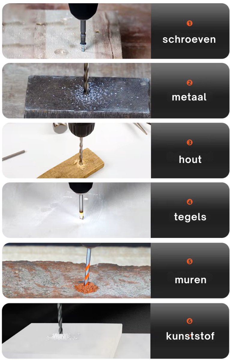 Truskore Draadloze Accuboormachine – Compacte Elektrische Boor & Schroevendraaier – Inclusief 2 Oplaadbare Batterijen – Ideaal voor Klusjes in en om het Huis – Boormachine - Boorhamer - Met Gereedschapsset – Geel – foto 5
