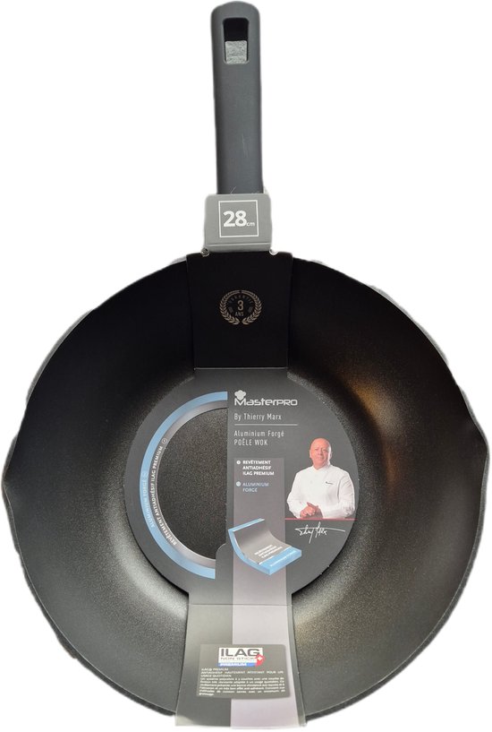 Wok grill, 32 cm, rozsdamentes - de Buyer
