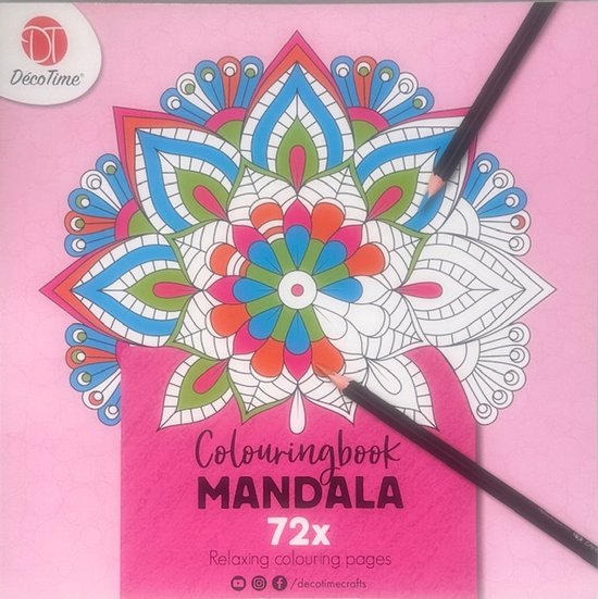 Decotime Mandala kleurboek voor Volwassenen met 72 kleurplaten
