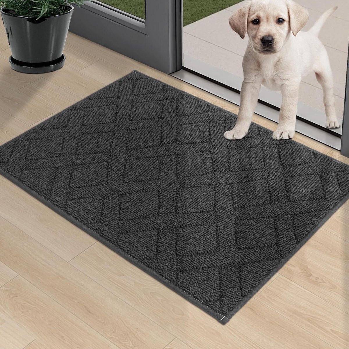 Stunq® Deurmat wasbaar voor binnen - vuilvangmat machinewasbaar - absorberende deurmat voo
