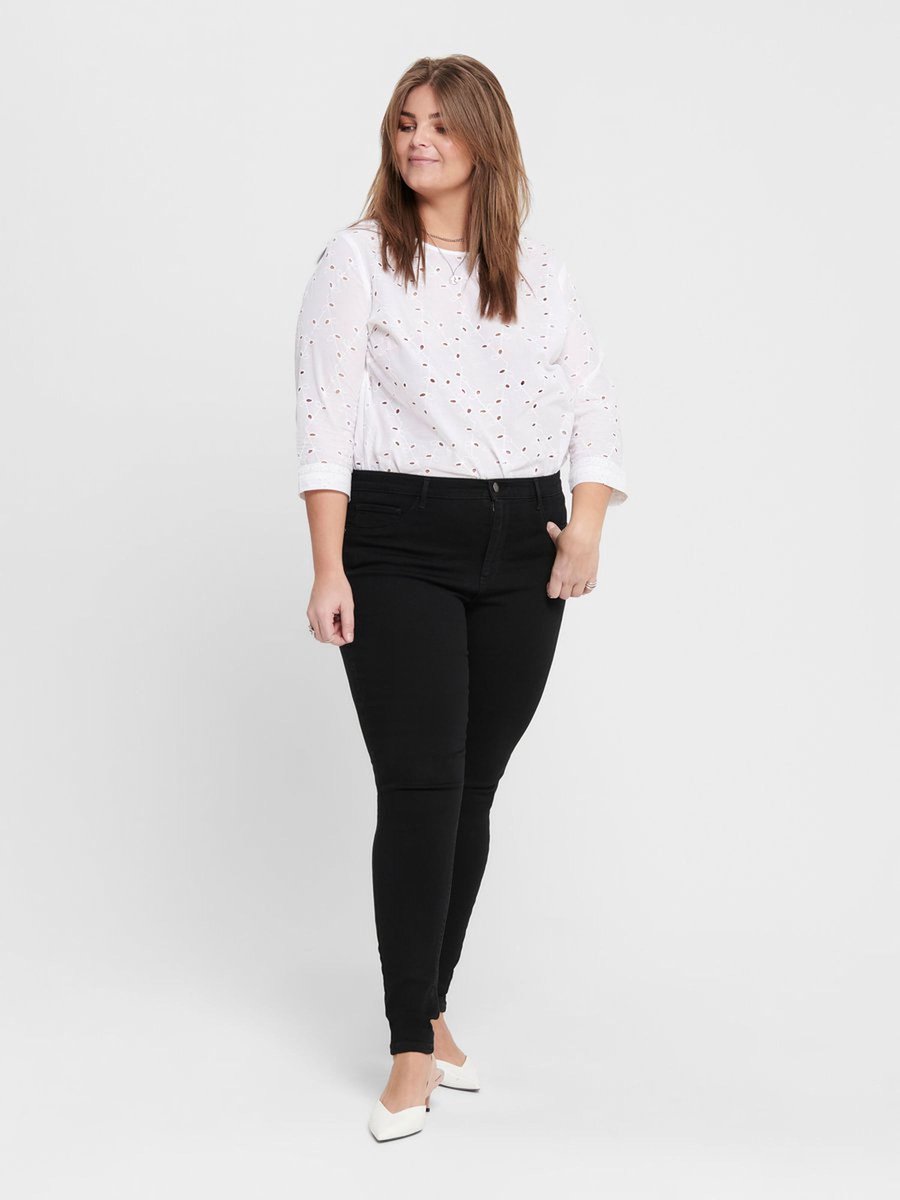 ONLY CARMAKOMA push-up skinny jeans CARPOWER black denim