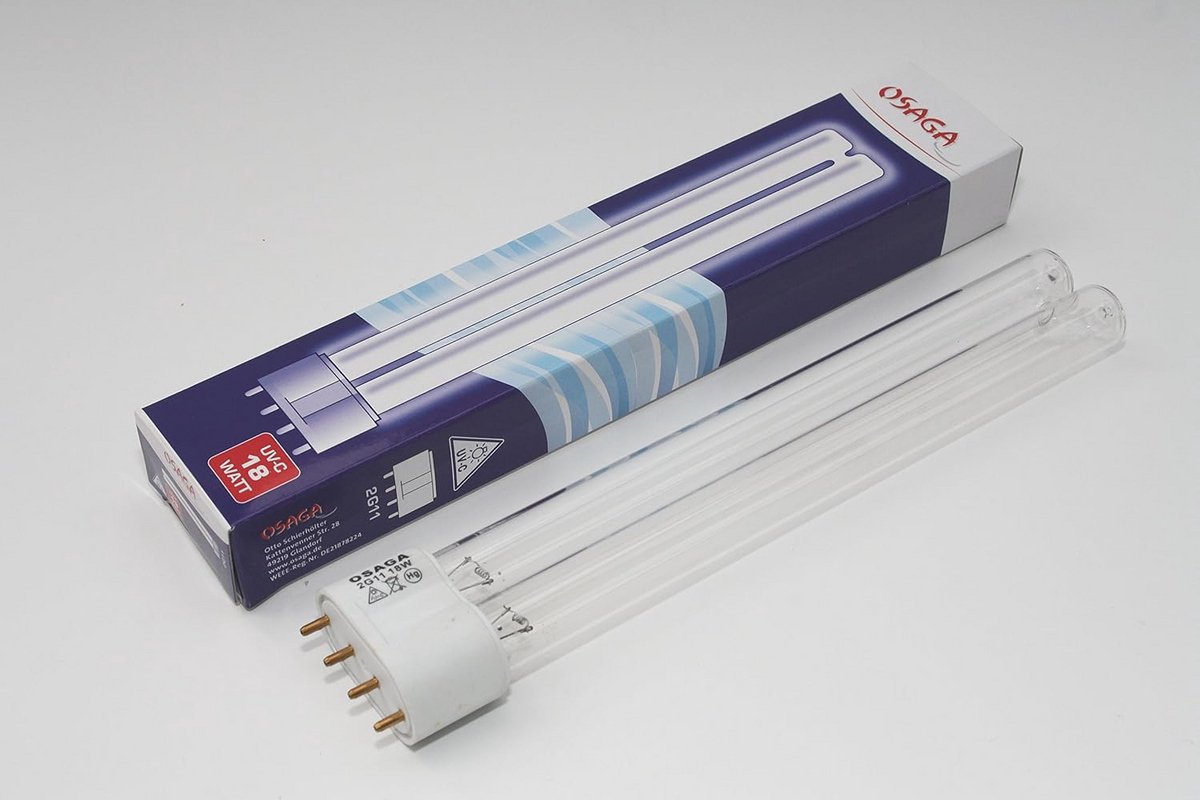 UV-C Vervangingslamp 18 Watt voor Waterzuiveraar - Met G23 Fitting