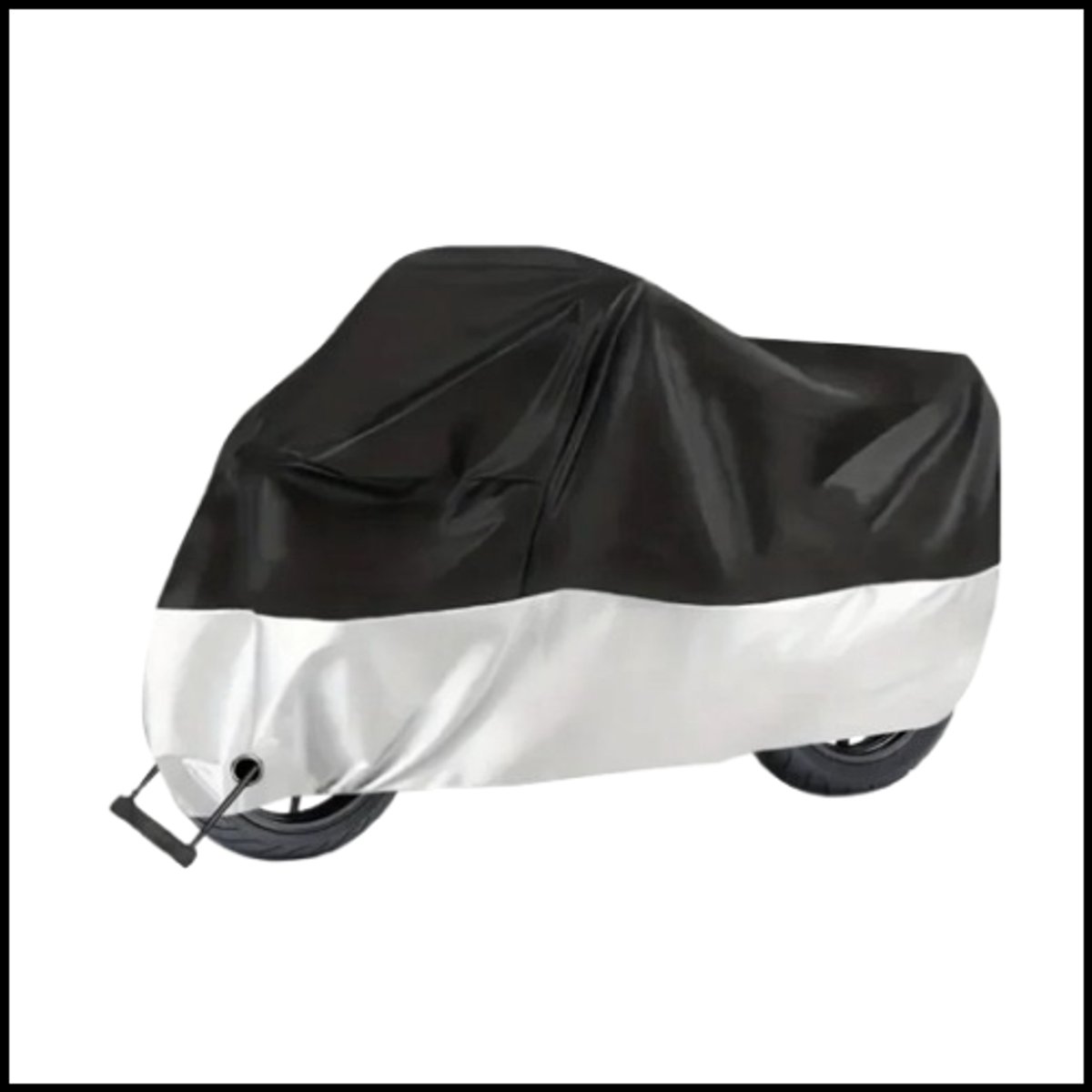 Universele motorhoes XXXL – Waterdicht & UV-beschermend – All-season buitenhoes – Slijtvast zilvergecoat doek – Voor motor en scooter