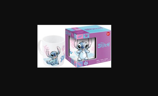 Lilo & Stitch: Keramische mok, 325ml - Stitch (Giftbox) Blue Forest, Lilo mok, Lilo en Stitch, Lilo en stitch beker