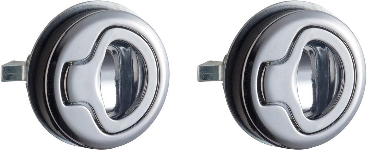 Stunq® Robuuste RVS Kliksluiting voor Meubilair en Voertuigen in Dubbele Set