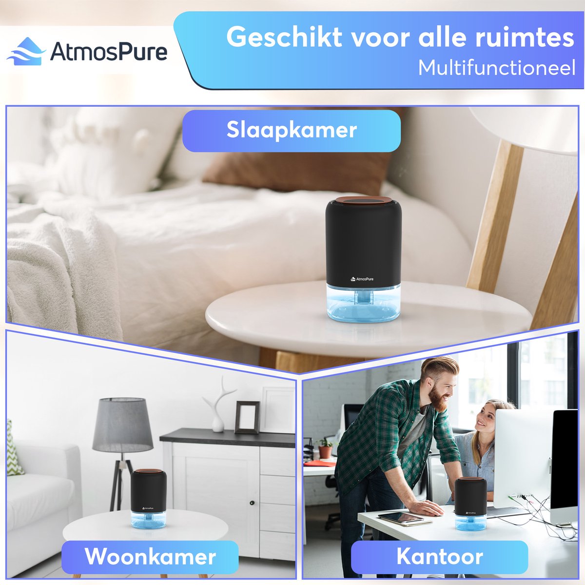 AtmosPure Luchtontvochtiger AirDry Compact thumbnail 3