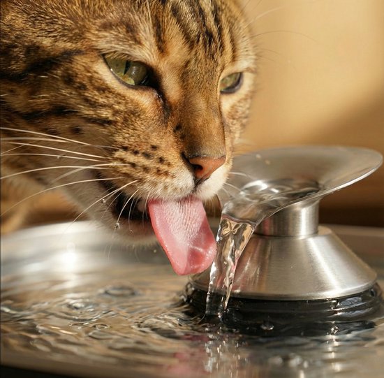 Zedar WF600 RVS Draadloze Drinkfontein met APP voor Kat of Hond - Inclusief 3 filters - Kattenfontein - Fluisterstil - Waterfontein Katten en Honden