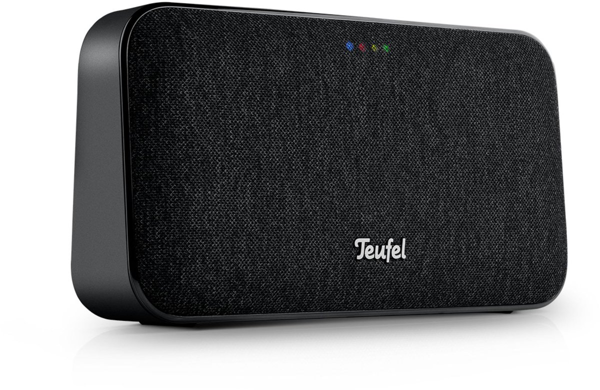 Teufel Motiv GO Voice draadloze Bluetooth-luidspreker - Draagbare Bluetooth-luidspreker met lange accuduur (16 uur) & wifi, Google Assistant, Chromecast ingebouwd, spraakbesturing - zwart