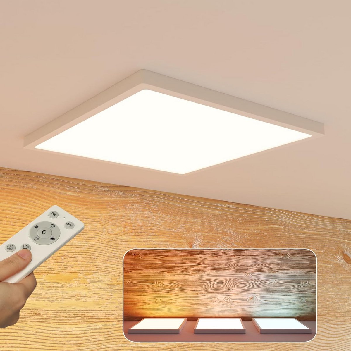 Plafondlamp LED met Afstandsbediening Dimbare Verlichting
