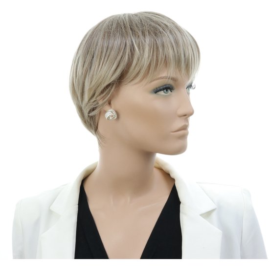 Behave Boucles d'oreilles boutons couleur argent