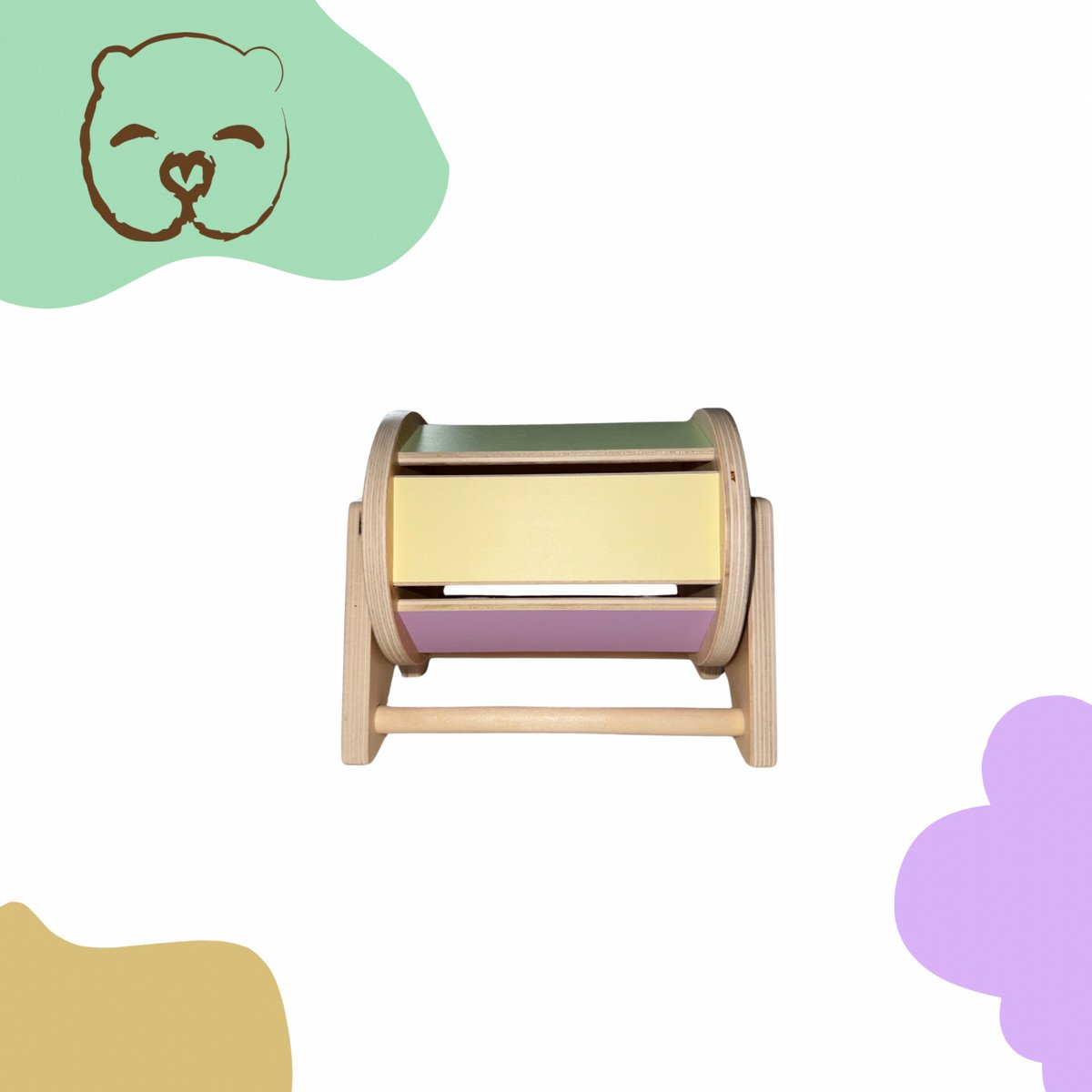 The Baby Supply Houten Draaimolen – Stimulerend Sensory montessori speelgoed voor Baby’s