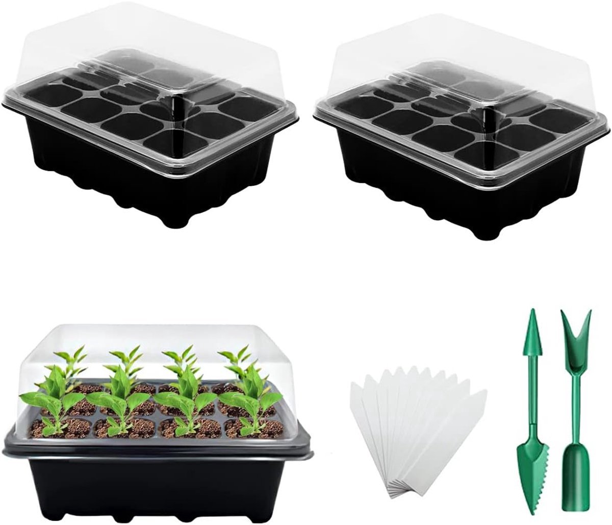 Stunq® Compact Binnenkweekkas Set voor Planten met Gereedschap en Plantlabels, Ideaal voor Vensterbankgebruik