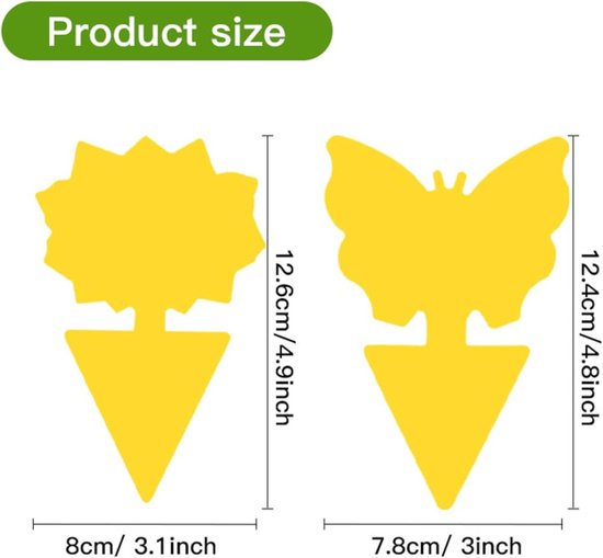 SUBSTRAL® Naturen® Biologische Gele Stickers, 1 Verpakking