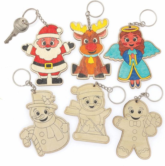 Schlüsselanhänger mit 5 Chibi Katze Figuren für Kleine Katze Chi Fans