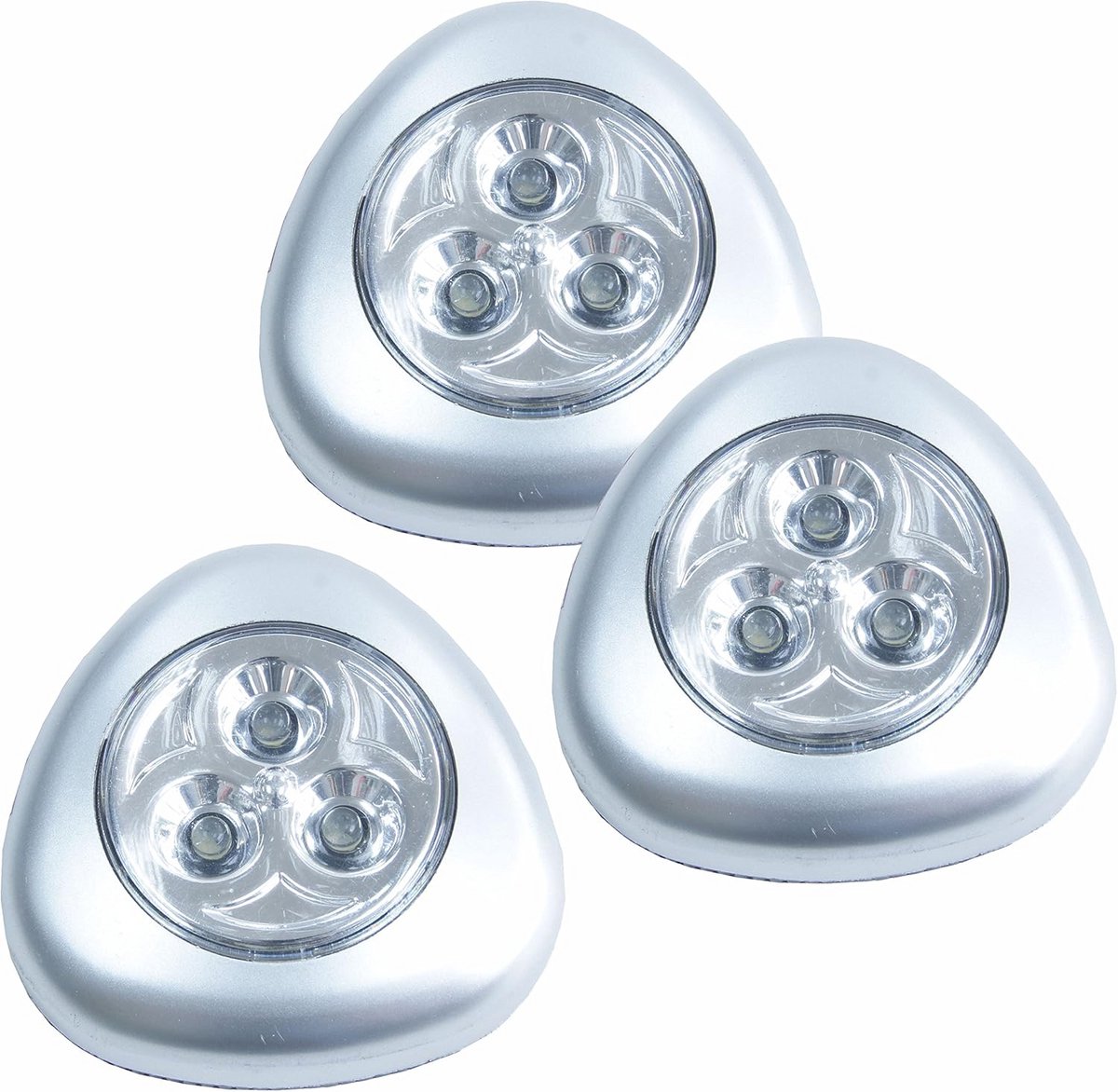 Draaibare LED Verlichting voor Kast en Meubel (3 Stuks) - Draadloos en Plakbaar