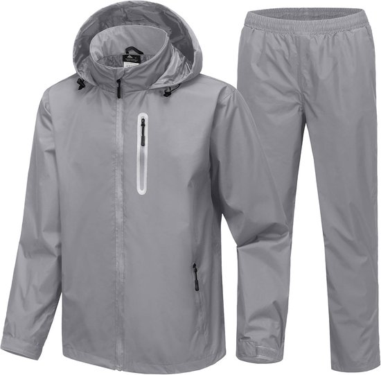 Generisch 2026 - Regenpak voor heren, reflecterende jas en broek