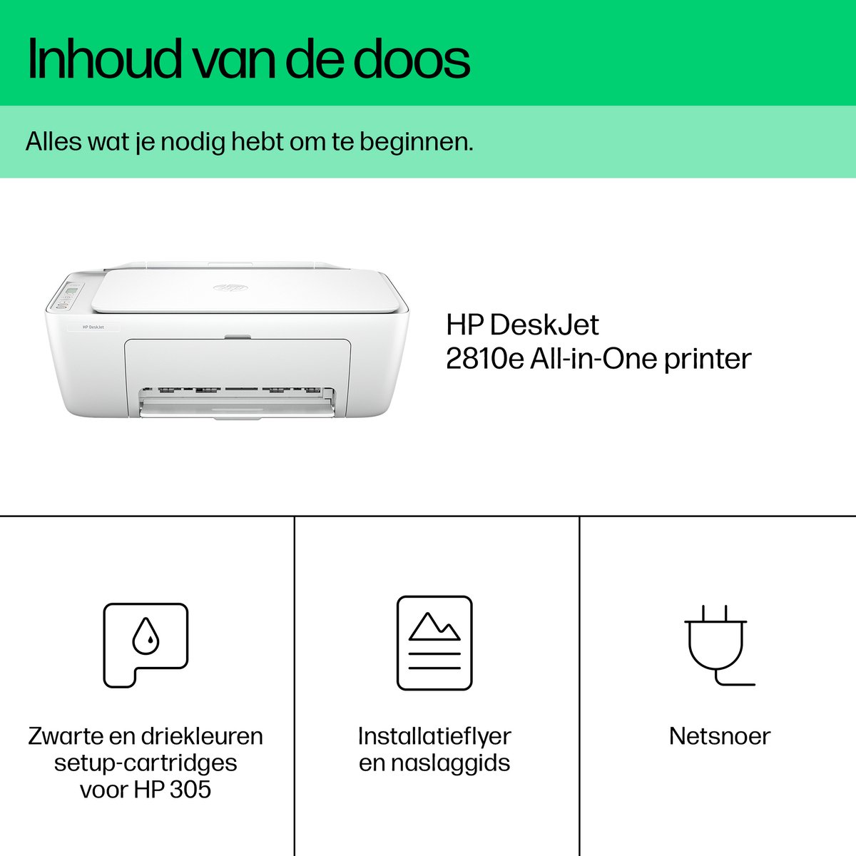 HP DeskJet 2810e - All-in-One Inkjetprinter - Geschikt voor Instant Ink - Wit — afbeelding 4