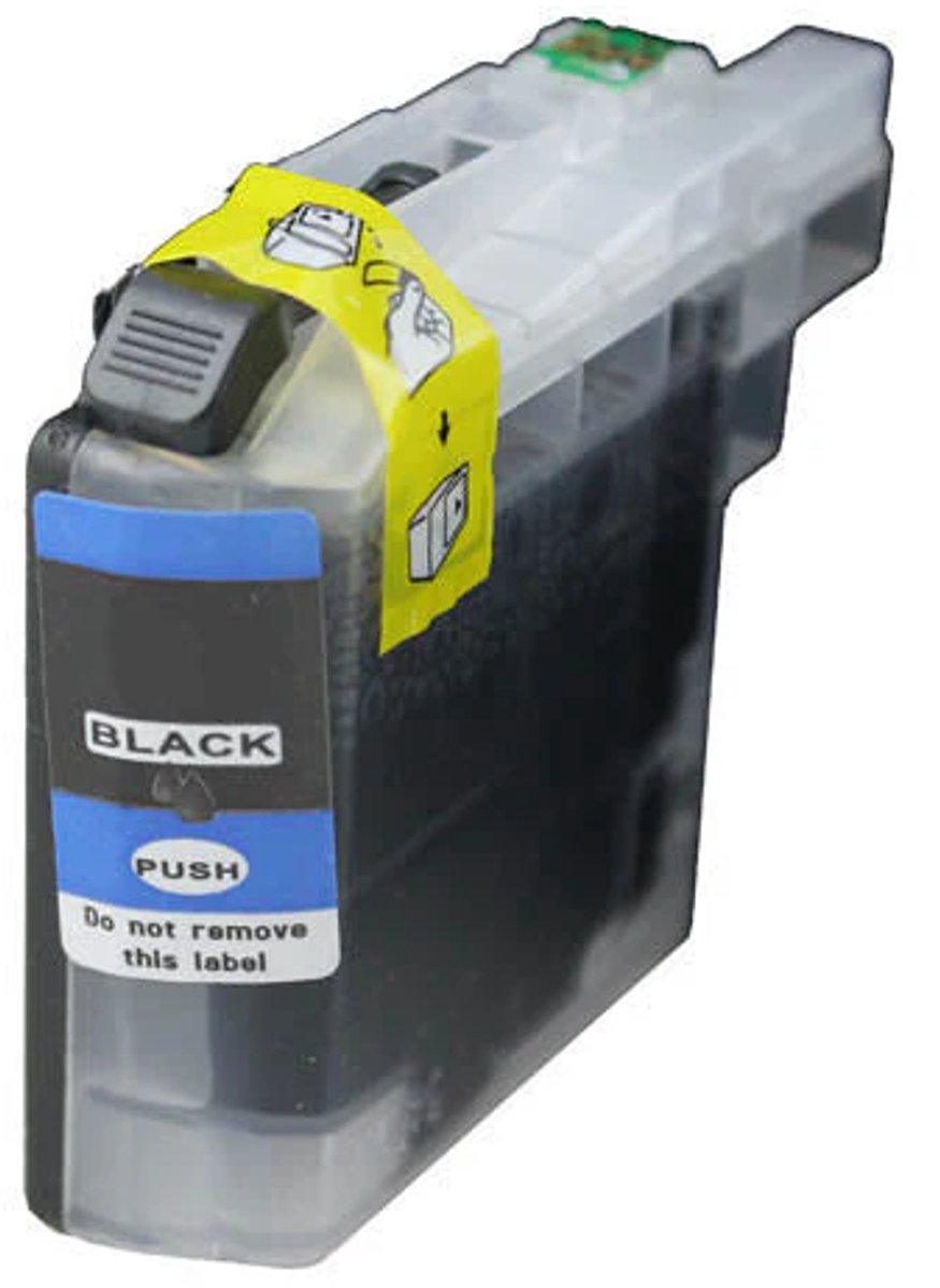 Inktcartridge Geschikt voor Brother LC225 / LC227 | 1x Zwart Geschikt voor DCP-J4120DW - MFC-J4420DW - MFC-J4425DW - MFC-J4620DW - MFC-J4625DW