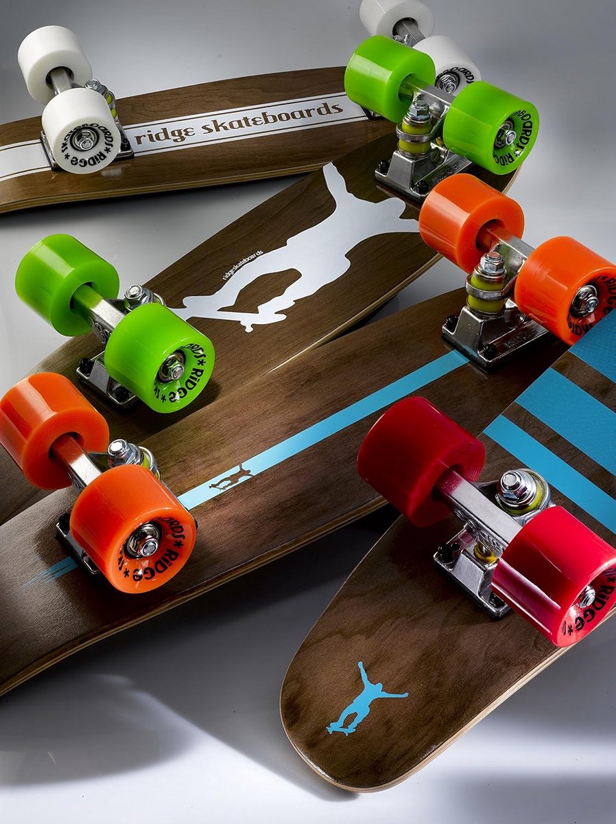 Mini Cruiser Skateboard Maple Wood 55cm Comfortabel Cruisen en Carven Groen