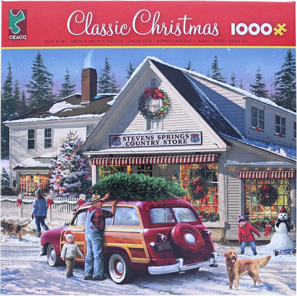 Kerst Winkel Puzzel 1000 Stukjes - Klassieke Feestdagen Puzzel