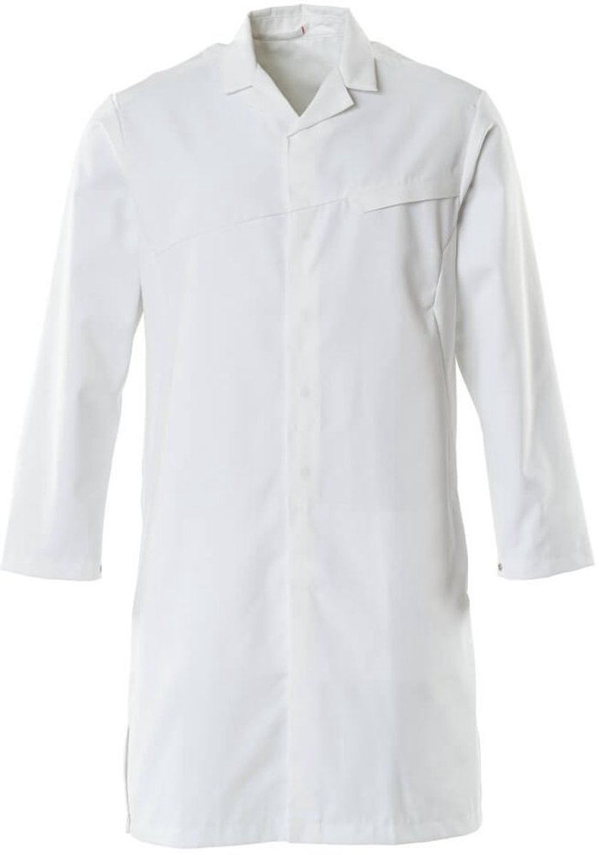 Mascot Food & Care Stofjas, lang 20354-442 - wit/helder groen - 3XL