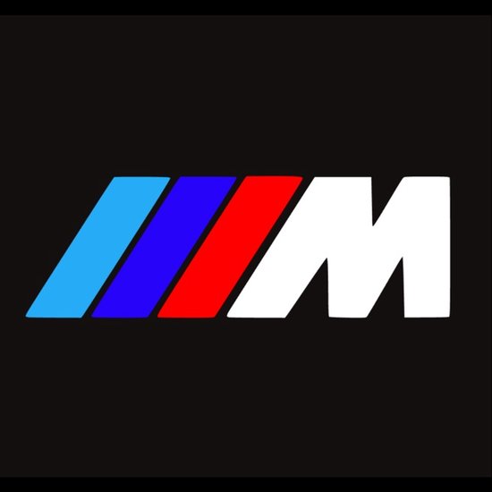 Remklauwsticker BMW M | 50 mm | wit | set | M3 M5 M6 325 328 540