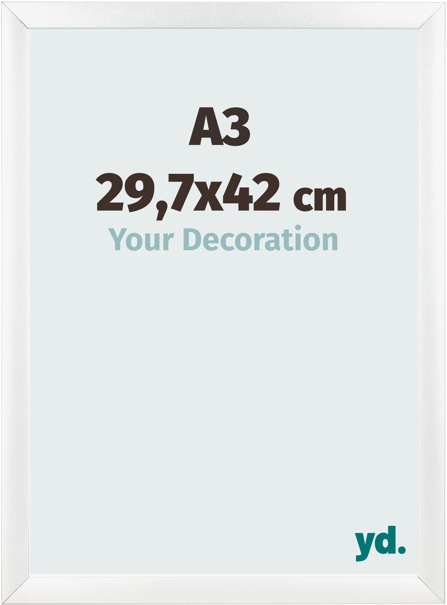 yd. Your Decoration - Fotolijst A3 29,7x42 cm - MDF - Wit Mat - Pisa
