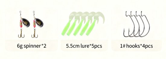 kunstaas set - tacklebox - kunstaas box - hengelsport - roofvis - snoek - baars - 100+ delig van Spro — afbeelding 5